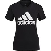 エッセンシャルズ ロゴ 半袖Tシャツ ESSENTIALS LOGO TEE 46361 GL0722 ブラック/ホワイト J/Lサイズ [スポーツウェア 半袖シャツ レディース]