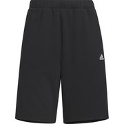 シーズナル スポーツウェア スリーストライプス ルーズフィット ダブルニットショーツ BUJ24 IA5214 ブラック/ホワイト J/Sサイズ [スポーツウェア ショートパンツ レディース]