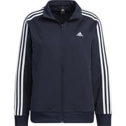 スリーストライプス ルーズフィット ダブルニット トラックトップ BUJ49 IA5191 レジェンドインク/ホワイト J/XLサイズ [スポーツウェア ジャケット レディース]