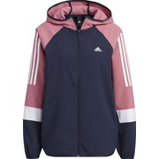 ルーズフィット フード付きクロスジャケット SETEAM CLJK BUJ50 IA5204 レジェンドインク/ピンクストレータ J/Lサイズ [スポーツウェア ジャケット レディース]