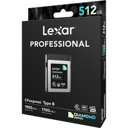 LCXEXDM512G-RNENJ [Lexar CFexpressカード Type-B 512GB Diamond]