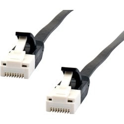 LANケーブル CAT6 フラット 3m ブラック EAT6F-3BK