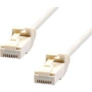 LANケーブル CAT6A スリム 5m ホワイト EAT6AS-5WT