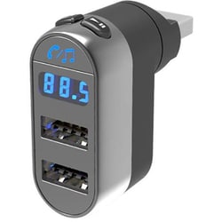 KD-250 [FMトランスミッター（フルバンド） USB給電式 USB-A2ポート付]