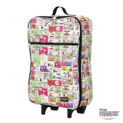 スーツケース スヌーピー折りたたみキャリー 旅行日数目安：1～2泊 29L 機内持ち込み可 コミックカラー H0007 PN23