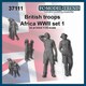 FC37111 WWII イギリス アフリカ戦線歩兵セット＃1 2体入 [1/35スケール プラモデルパーツ]