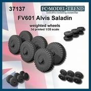 FC37137 現用 イギリス アルビス FV601 サラディン装輪装甲車 自重変形タイヤホイール 6個入 [1/35スケール プラモデルパーツ]