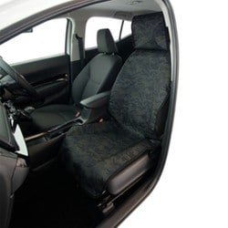 BO-2856 [防水迷彩 Ag＋銀イオン加工 超簡単取付シートカバー 前席用フリーサイズ 1枚 オリーブ]