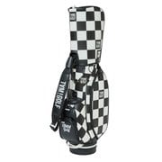 TGBC01C101WHBK [Checkered pt CART CADDIE BAG 9インチ 口枠：5分割 WHBK]