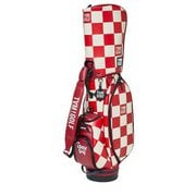 TGBC01C101IVRD [Checkered pt CART CADDIE BAG 9インチ 口枠：5分割 IVRD]