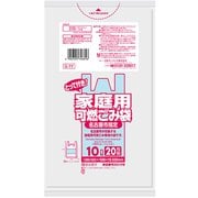 指定ゴミ袋 名古屋市 可燃 10L 取っ手付き 半透明 20枚 縦50×横30×マチ15cm 厚さ0.020mm G-1Y