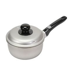 片手鍋 14cm アルミ ガス火専用 軽量 ふっ素樹脂加工 LD-374