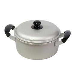 両手鍋 22cm アルミ ガス火専用 軽量 丈夫 LD-360