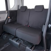 NN-7340 [ストレッチ撥水撥水シートカバー サイズ（適合）：軽自動車後席用フリーサイズ2枚セット ブラック]