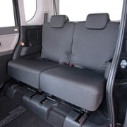 NN-4540 [ストレッチニットシートカバー サイズ（適合）：軽自動車後席用フリーサイズ2枚セット ブラック]