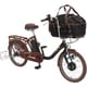 電動アシスト自転車 ペットポーターアシスト 20インチ 内装3段変速 メタリックブラウン ASPET203Z
