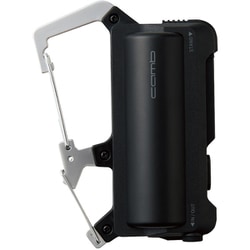 モバイルバッテリー 5000mAh 防水 防塵 IP44 12W/2.4A 入出力(Type-C ×1) カラビナ PSE認証 耐衝撃 アウトドア 充電器 ブラック DE-C35L-5000BK