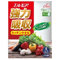 ヨドバシ.com - カミ商事 エルモア 強力吸収キッチンタオル 4R 通販