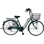 シティサイクル リエットタウン 27インチ 6段変速 オートライト グリーン FW-B276LT-AHD