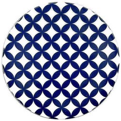 プレート 10cm 豆皿 七宝繋ぎ ロクサン 63 mamezara 磁器 皿 食器 和食器 日本製 ネイビー 0715008