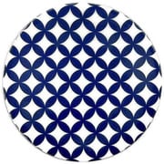 プレート 10cm 豆皿 七宝繋ぎ ロクサン 63 mamezara 磁器 皿 食器 和食器 日本製 ネイビー 0715008