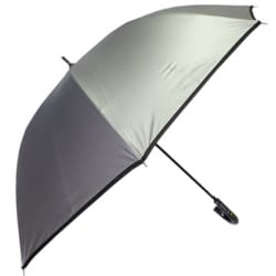 日傘 長傘 晴雨兼用 OUTDOOR PRODUCTS 65cm 無地ロゴ パイピング ジャンプ式 遮光・遮蔽99％以上カット グラスファイバー（親骨） シルバー 10002510