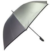 長傘 晴雨兼用 OUTDOOR PRODUCTS 65cm 無地ロゴ パイピング ジャンプ式 遮光・遮蔽99%以上カット シルバー 10002510