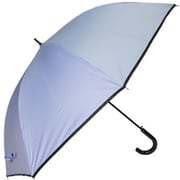 長傘 晴雨兼用 OUTDOOR PRODUCTS 65cm 無地ロゴ パイピング ジャンプ式 遮光・遮蔽99%以上カット ライトブルー 10002510