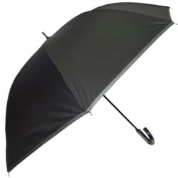 日傘 長傘 晴雨兼用 OUTDOOR PRODUCTS 65cm 無地ロゴ パイピング ジャンプ式 遮光・遮蔽99％以上カット グラスファイバー（親骨） ブラック 10002510