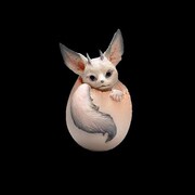 ドラゴンエッグシリーズ 06 フェネックドラゴン Ver.B ブルー [塗装済完成品フィギュア 全高約40mm]
