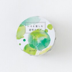 いろを楽しむステーショナリー 透明テープ（ソーダ水） CL-017