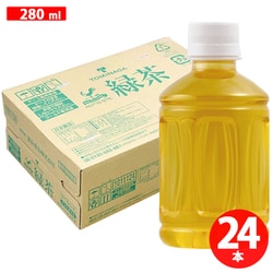 神戸居留地 ラベルレス 緑茶 PET 280ml×24本