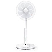 リビング扇風機 ACモーター搭載 30cm 8枚羽根 うちわ風搭載 リモコン付き HEF-AL300E