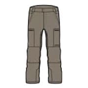 タレットGTXエックスシェル パンツ TURRET GTX SHELL PANTS 38SA465304 DESERT TAUPE Lサイズ [スキーウェア パンツ メンズ]