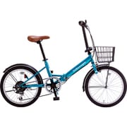 折りたたみ自転車 20インチ 6段変速 グリーン 23VW-206G-GREEN