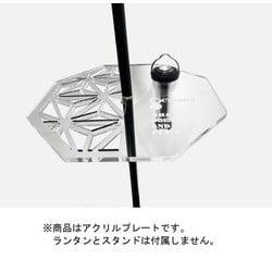 OC-PL-CL1-ASANOHA [OCTAGON FLAT PLATE for 2WAY STAND ASANOHA CLEAR]
