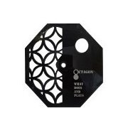 OC-PL-BK1-SIPPOU [OCTAGON FLAT PLATE for 2WAY STAND SIPPOU BLACK]
