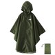 OUTDOOR PRODUCTS キッズレインポンチョ 140cm カーキ 05002313