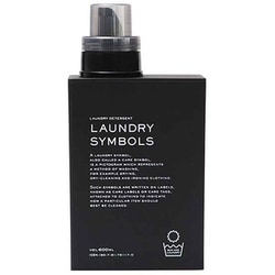 ディスペンサー 詰め替えボトル LAUNDRY SYMBOLS 洗濯用品 ブラック