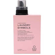 ディスペンサー 詰め替えボトル LAUNDRY SYMBOLS 洗濯用品 ピンク