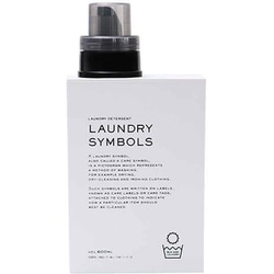 ディスペンサー 詰め替えボトル LAUNDRY SYMBOLS 洗濯用品 ホワイト
