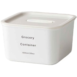 保存容器 パッキン付き 600ml APUA アプア ホワイト
