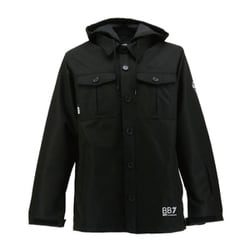 ツーウェイミリタリーシャツジャケット Twoway Militaly Shirts Jacket VPMJ1041 ブラック XLサイズ [スノーボード ウェア ジャケット ユニセックス]