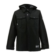 ツーウェイミリタリーシャツジャケット Twoway Militaly Shirts Jacket VPMJ1041 ブラック XLサイズ [スノーボード ウェア ジャケット ユニセックス]