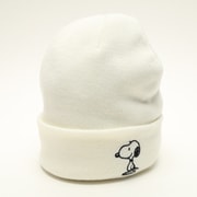 ピーナッツコラボレーションハイゲージビーニー PEANUTS COLLABORATION HIGH GAUGE BEANIE SNMB1027 ホワイト [ニットキャップ ビーニー]