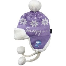 ピーナッツコラボレーションジュニアビーニー PEANUTS COLLABORATION JR BEANIE SNJB1038 ラベンダー [ビーニー ジュニア]