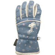 ピーナッツコラボレーション ジュニアグローブ PEANUTS COLLABORATION JR GLOVE SNJG1014 サックス JLサイズ [スキー スノーボード グローブ  ジュニア]
