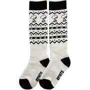 ピーナッツコラボレーション ジュニアソックス PEANUTS COLLABORATION JR SOCKS SNJK1018 ブラック JFサイズ(19-23cm) [スキーソックス ジュニア]