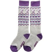 ピーナッツコラボレーション ジュニアソックス PEANUTS COLLABORATION JR SOCKS SNJK1018 ホワイト JFサイズ(19-23cm) [スキーソックス ジュニア]