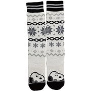 ピーナッツコラボレーション ジュニアソックス PEANUTS COLLABORATION JR SOCKS SNJK1022 ブラック JFサイズ(19-23cm) [スキーソックス ジュニア]